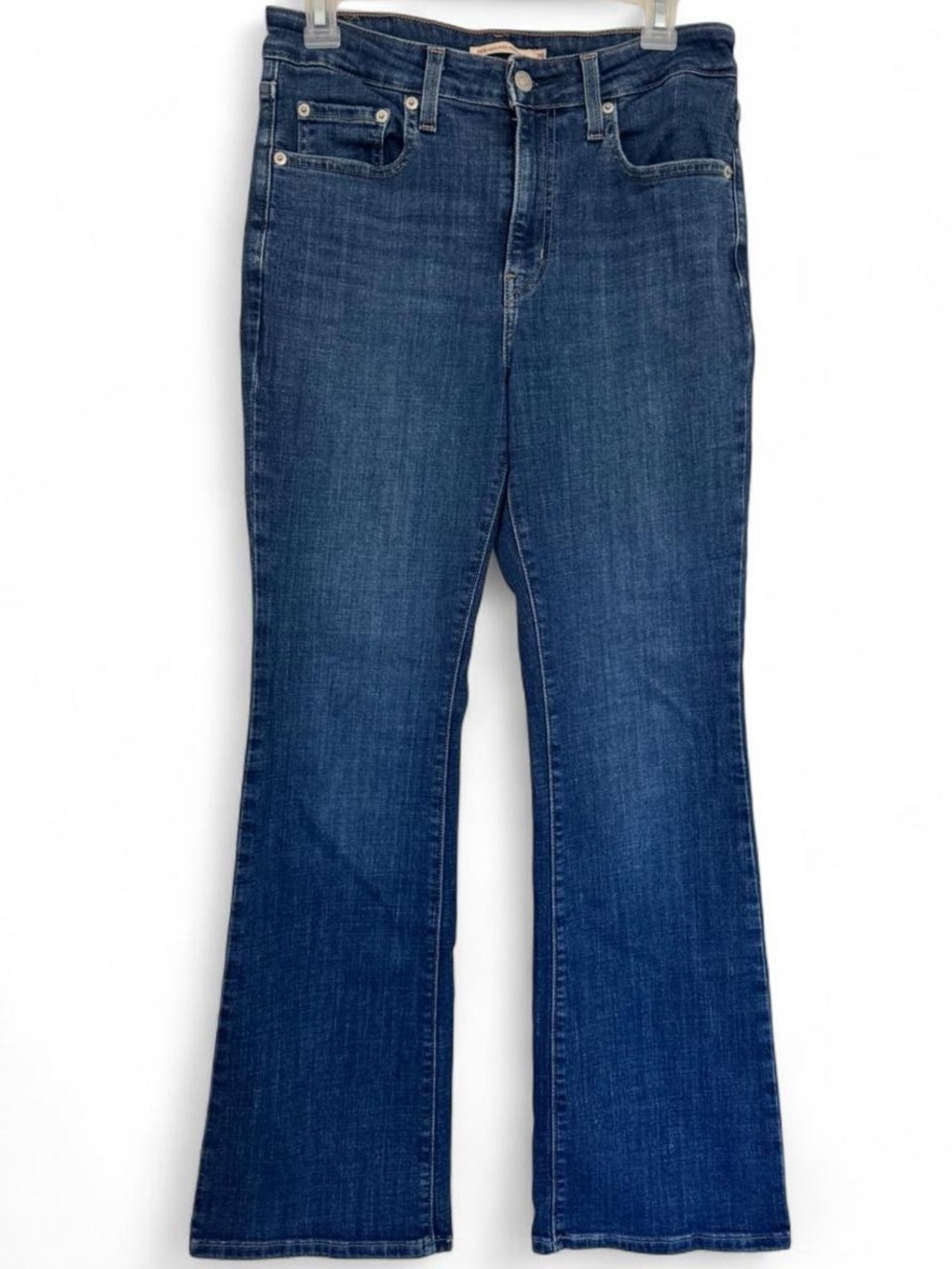 Levi's 725 High Rise Bootcut Jeans Size 29 Dark Wash Denim Classic Staple Chic